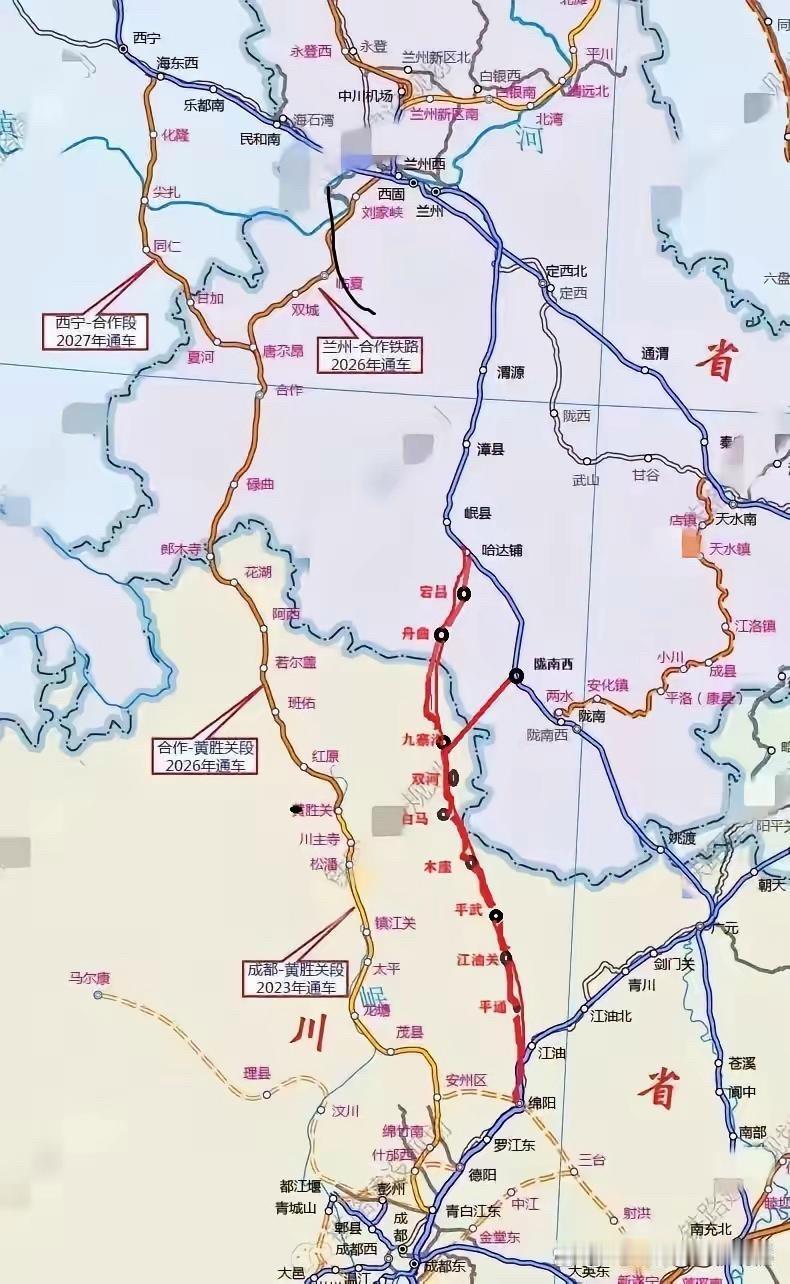 还在纠结修绵阳~陇南铁路时速多少？首先，通常在没有普通铁路的情况下，不会直接建