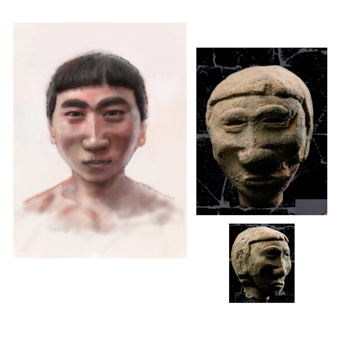 商代陶人速写