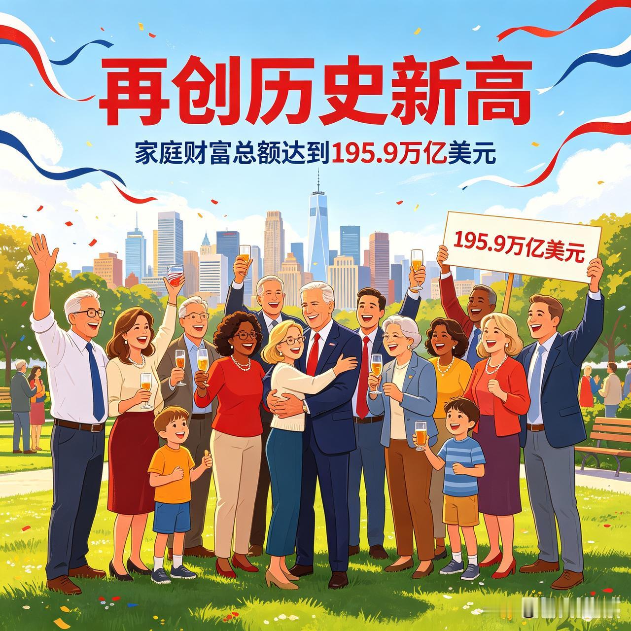 道藏视角看财富：美国家庭财富狂飙195.9万亿，真正的强者，永远顺势而行🤩