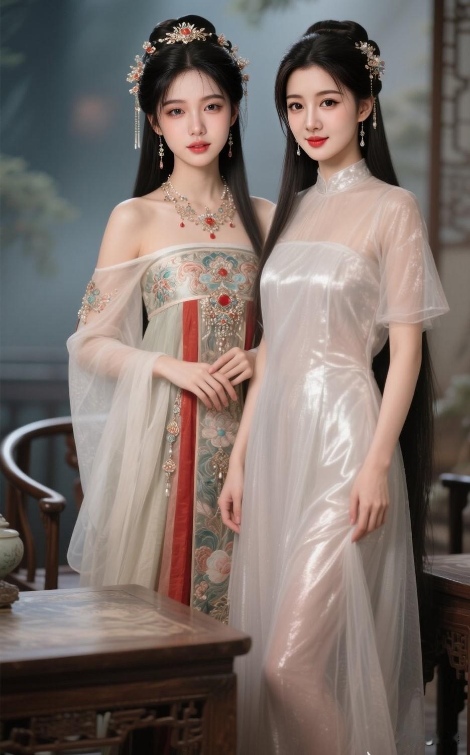 什么样的美人算是东方美人古风姐妹花