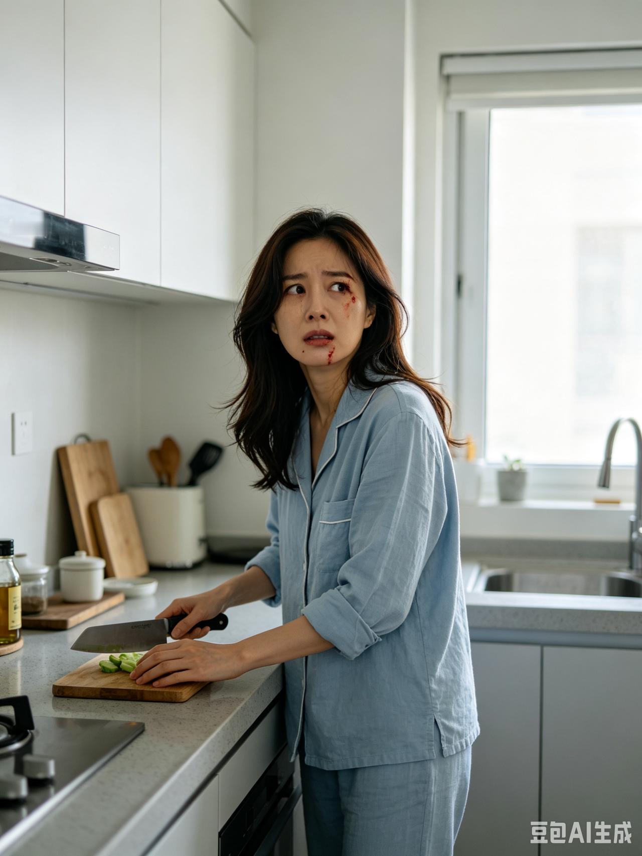 我在厨房切菜听到女儿跟她奶奶视频，婆婆压低声音说：你妈那种人配不上你爸，我放下菜
