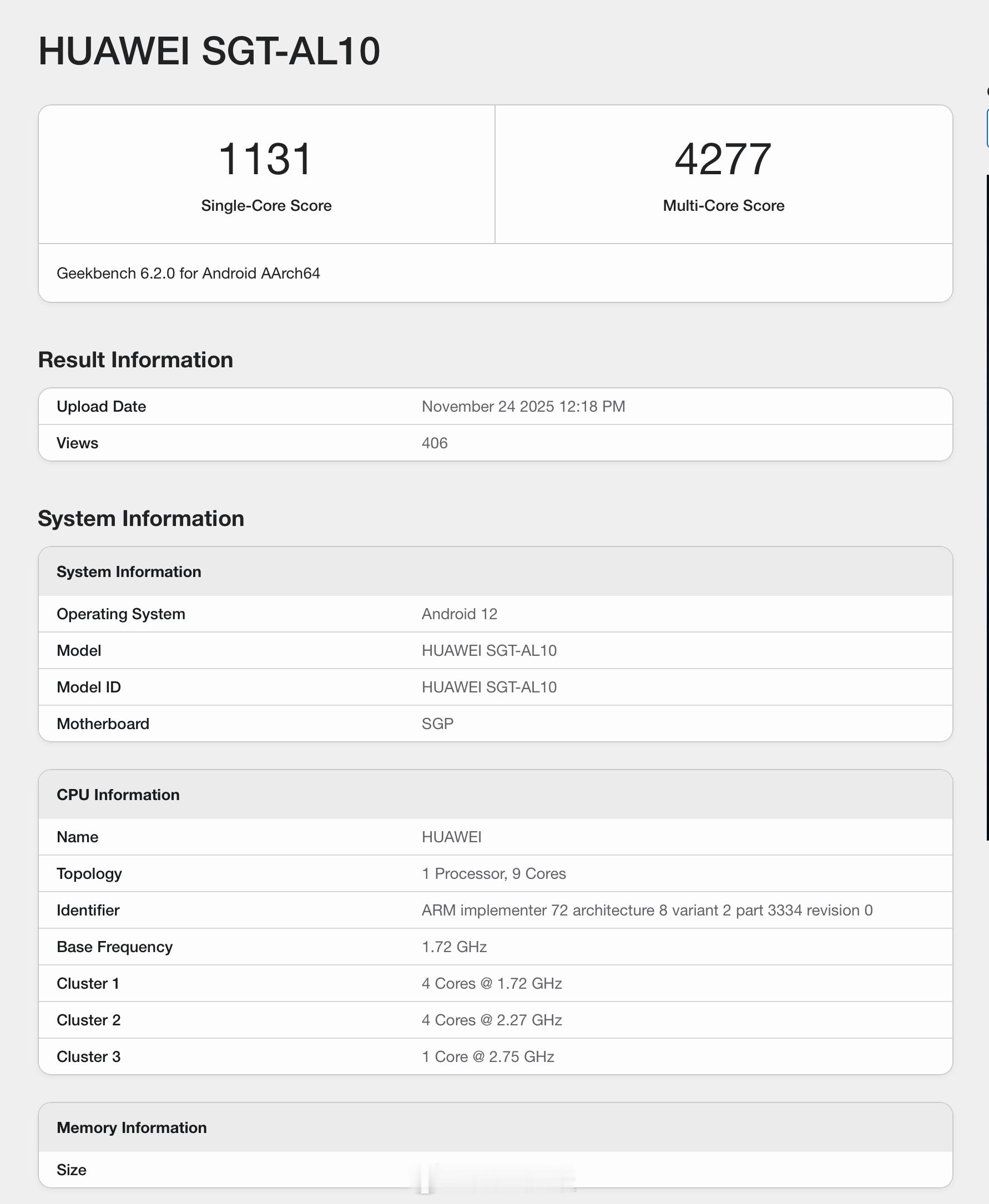 华为Mate80ProMax跑分（麒麟9030处理器跑分）1+4+4的架构1