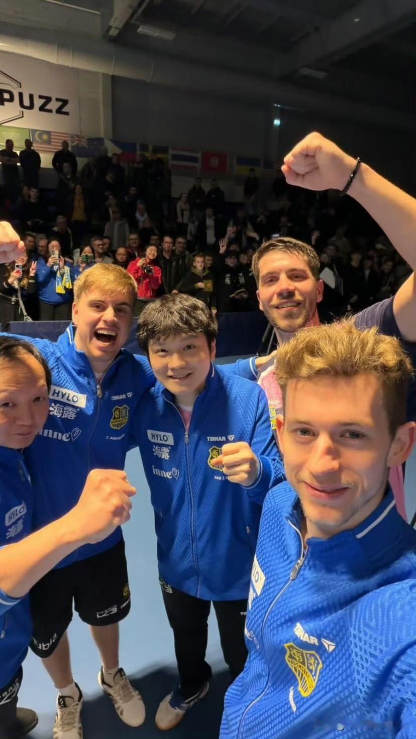 1月19日，萨尔布吕肯以3-0战胜昆内邦，莫雷加德、樊振东和小弗队长各拿下一分，