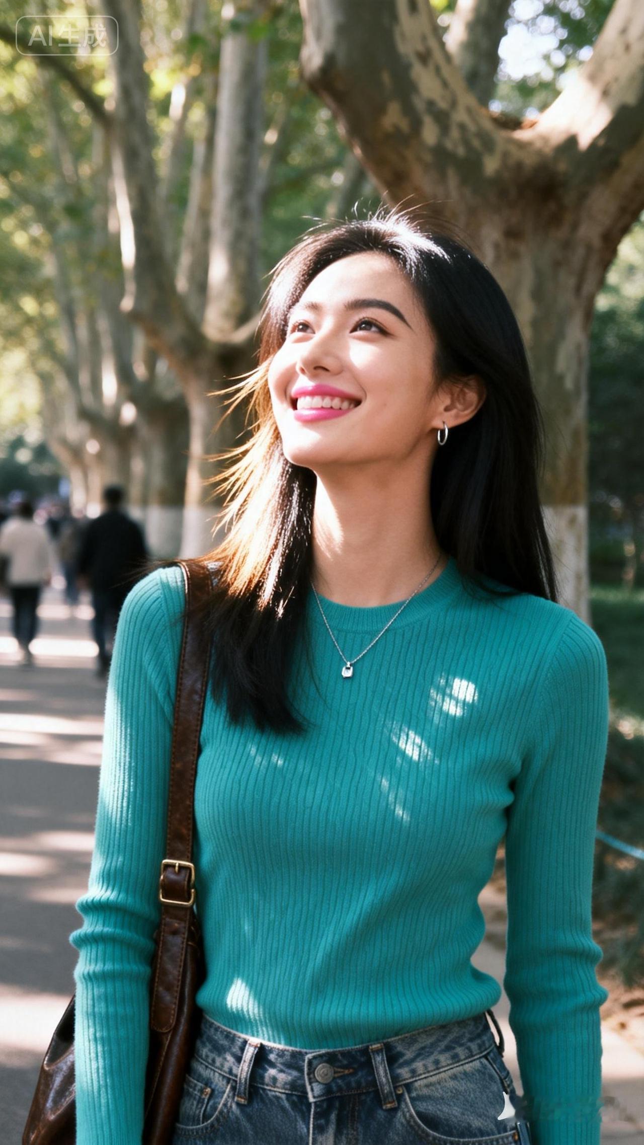 阳光明媚的午后，漫步在树荫下，享受生活的美好。🌞🍃😊