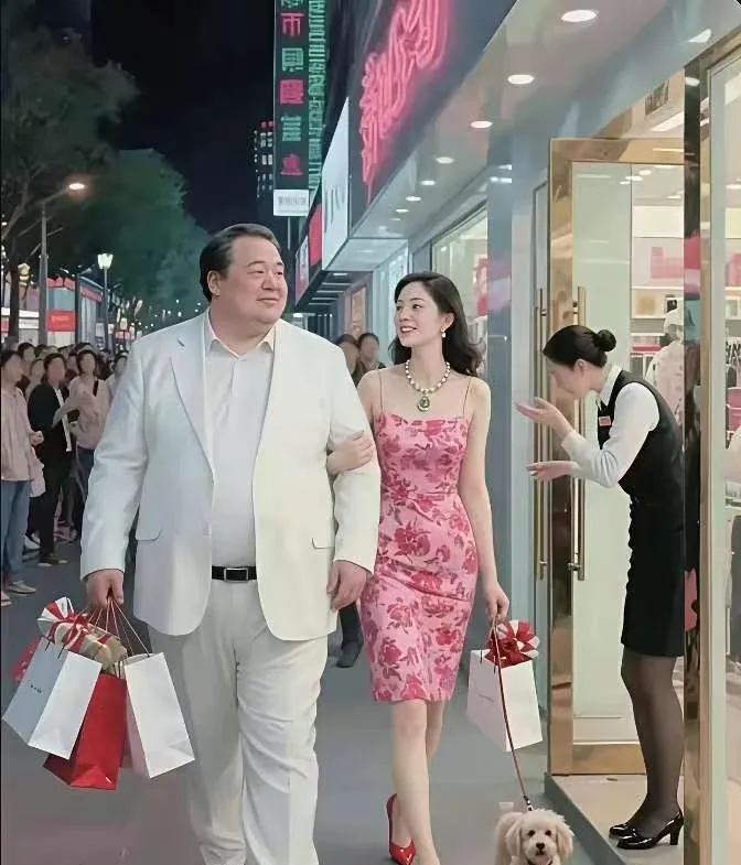 三百五十斤的汉子配百斤的妹子，这俩人站一块儿真是绝了