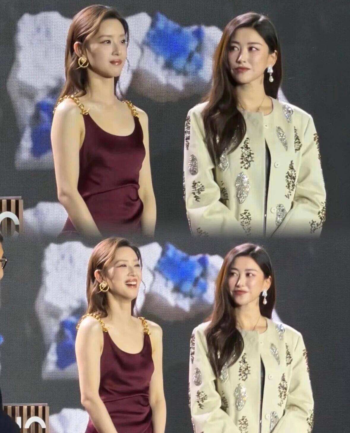 朱珠的眼神是羡慕章泽天嫁的好还是颜值好？