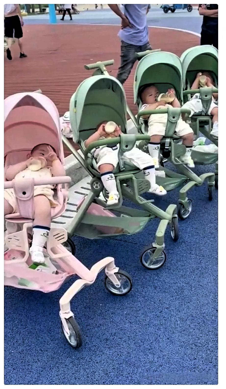 咱们小区最近出了个“名场面”。上海一哥们儿的老婆查出怀了四胞胎，听说在产房门