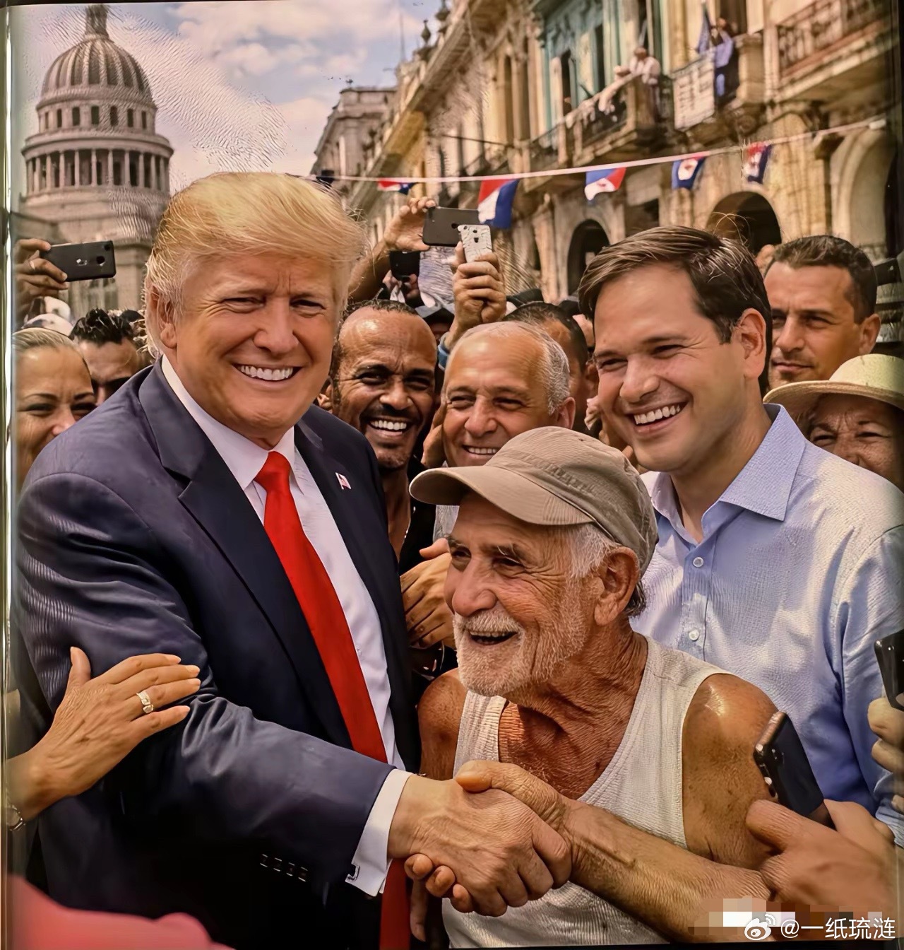 古巴民众这样做，铁定变天了。3月13日：古巴总统发表全国电视讲话，称政府正与美国