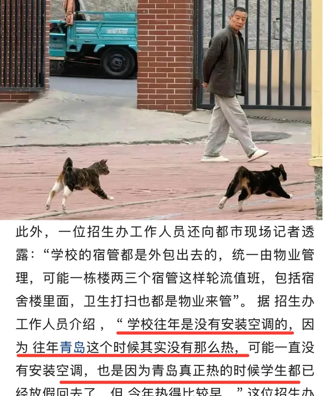 没见过这么离谱的解释青岛大学宿管大爷中暑去世，学校招生办工作人员说的一番话让