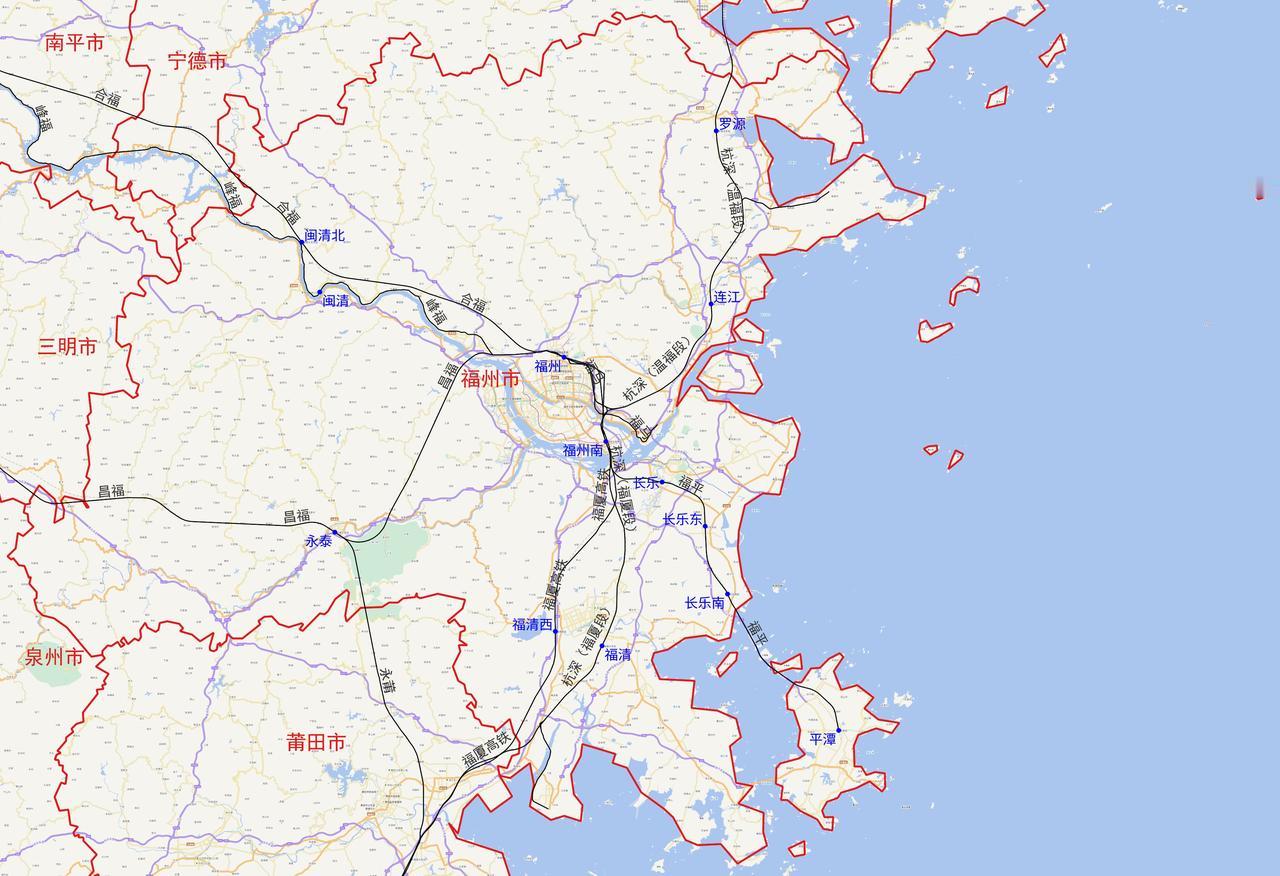 福建省福州市铁路及客运站分布图根据铁路12360数据，福建省福州市目前有以下1