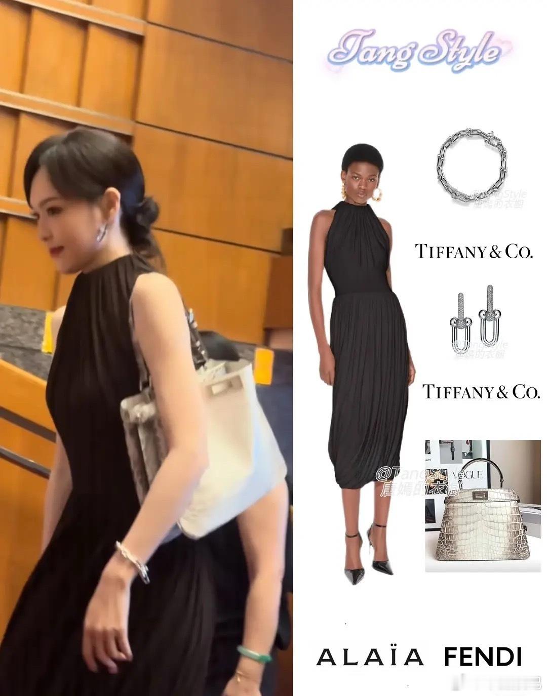 唐嫣参加女儿幼儿园活动，穿的还挺华丽