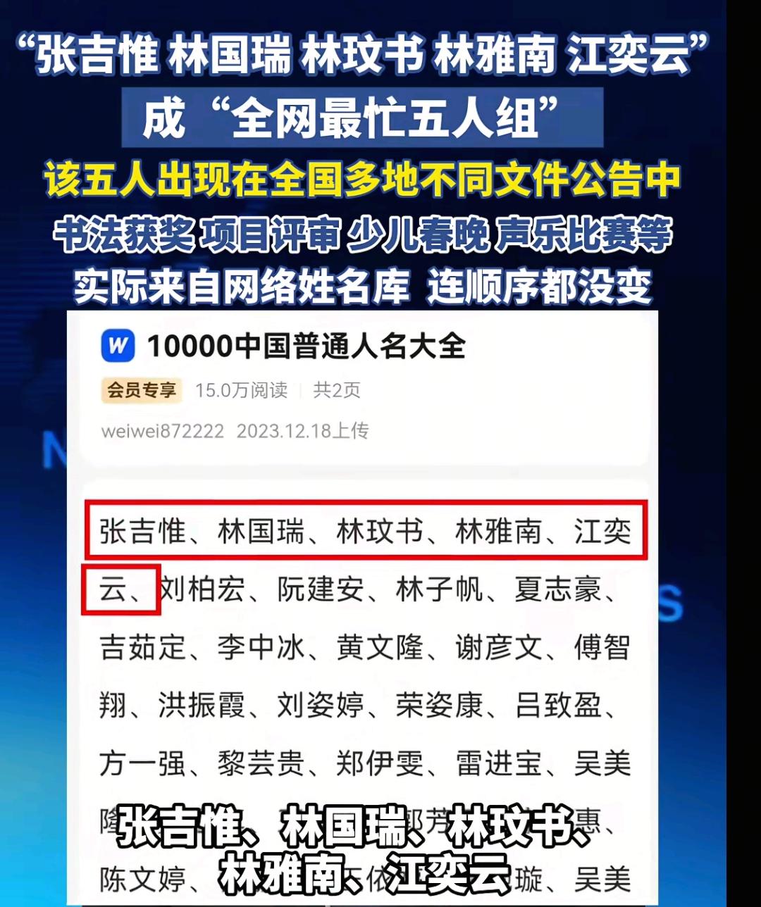 Ai最大的用处被发现了，发现了全国大规模名单造假事件！这5人成为了全网最忙碌的5