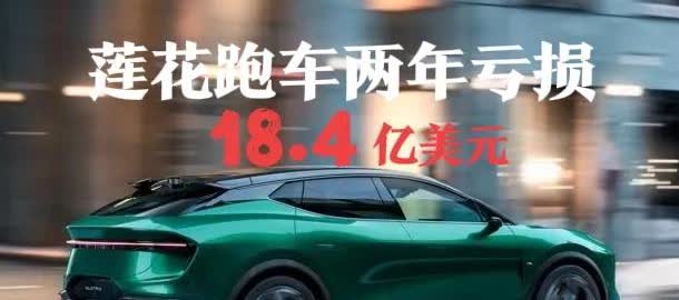 吉利控股旗下的莲花跑车2024年亏损11亿美元，2023年亏损7.4亿美元（两年
