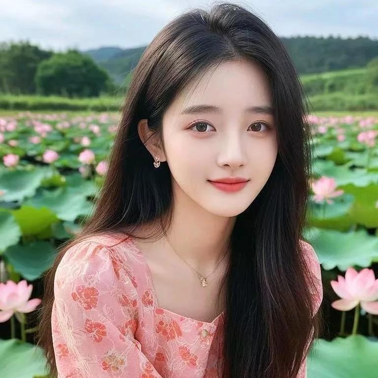 🌸粉嫩少女，荷花仙子，清新自然，打卡最美荷花季💃甜粉花漾少女田园花漾少女