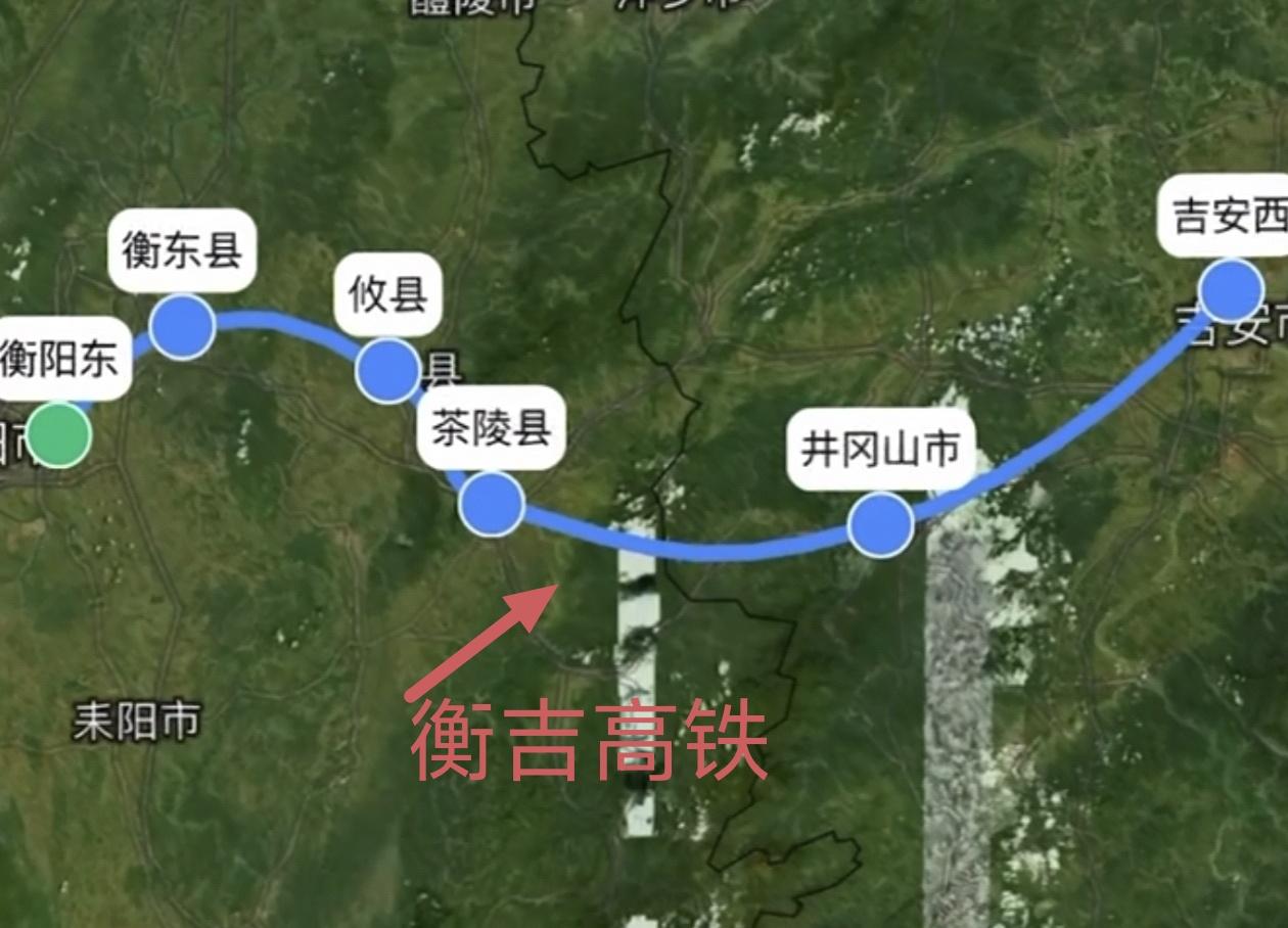 湘赣间这条高铁，正冲刺“入规”！新建衡吉高铁，湖南力推全线350km/h新建，江
