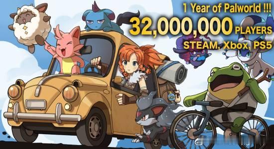 《幻兽帕鲁》开发商：玩家数已经突破3200万在今年早些时候，《幻兽帕鲁》开发商宣