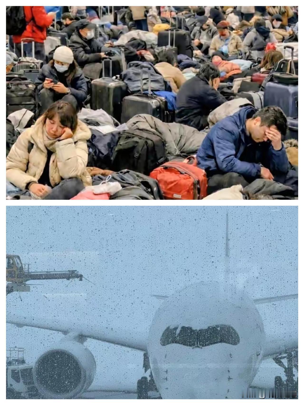 国家反复说不要去日本！非要去！暴雪七千人滞留机场几十小时！北海道新千岁机场因为暴