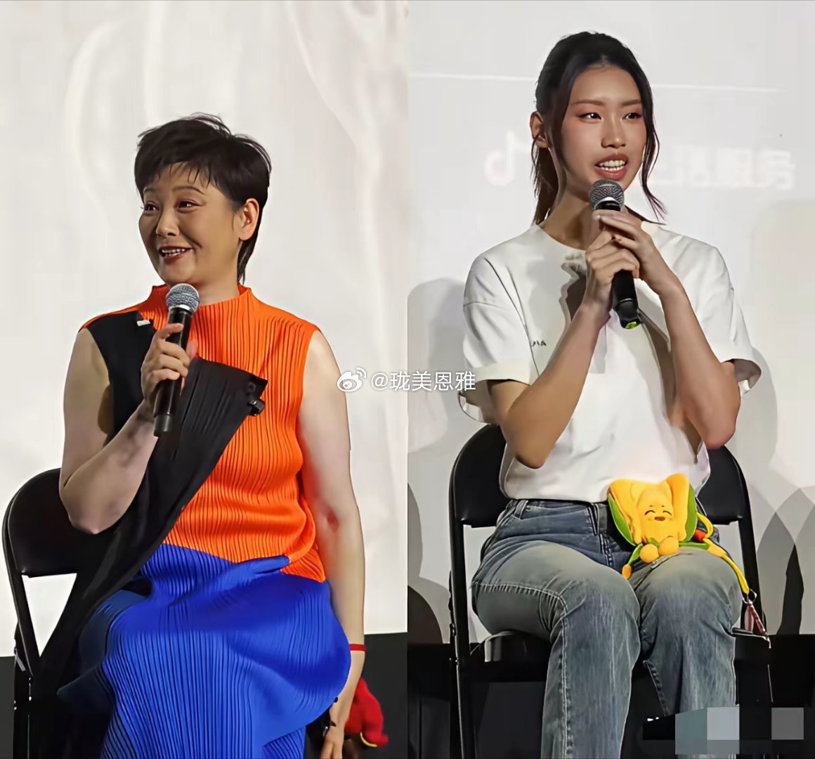 徐帆带养女出席活动，徐朵一脸不开心、表情扭捏不自然！