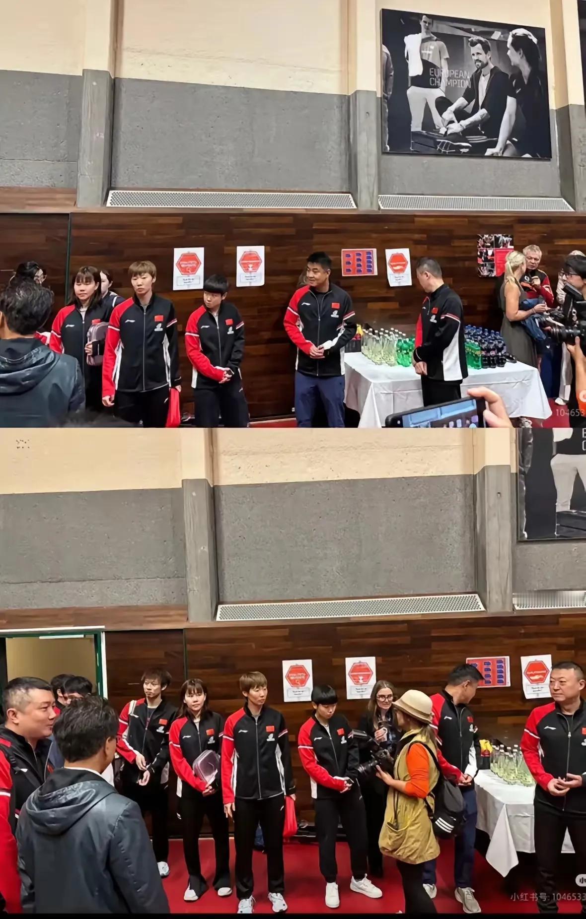 莎莎参加瑞满主办方活动！莎莎、曼昱等一众国乒将士，来不及休息就参加了瑞满主办方