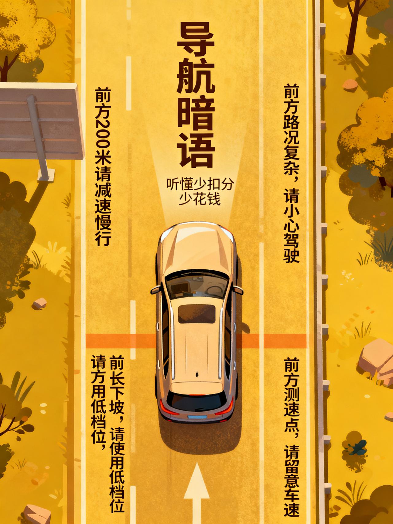 听懂高德“暗语”，帮你避开罚单与危险藏在高德导航里的暗语，90%的司机开了十年
