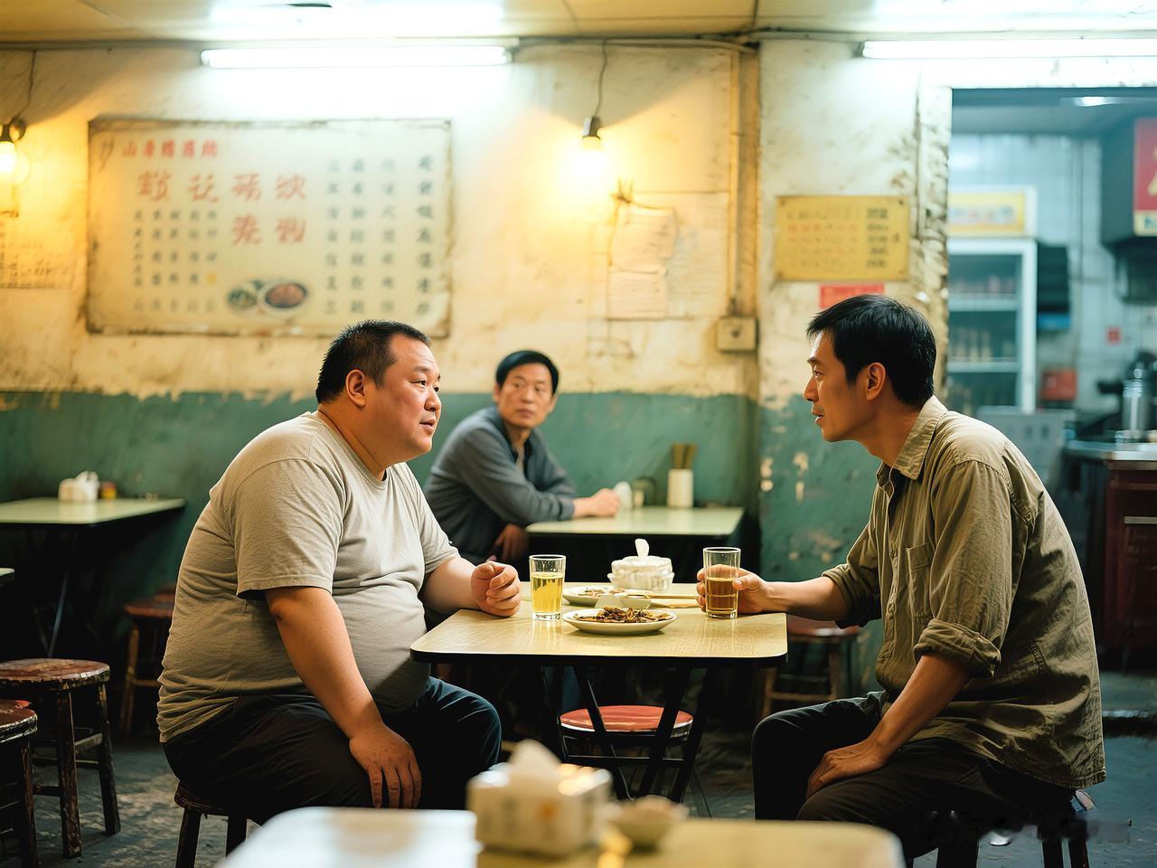 苍蝇馆子里,俩大叔对饮,突然,其中一个胖叔大起嗓门:“我儿子要找就找独生女!”