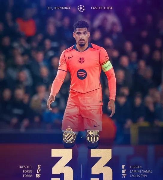 亚马尔17岁，一脚踢醒巴塞罗那。费尔明送两次助攻，费兰破门，可球门还是漏风。