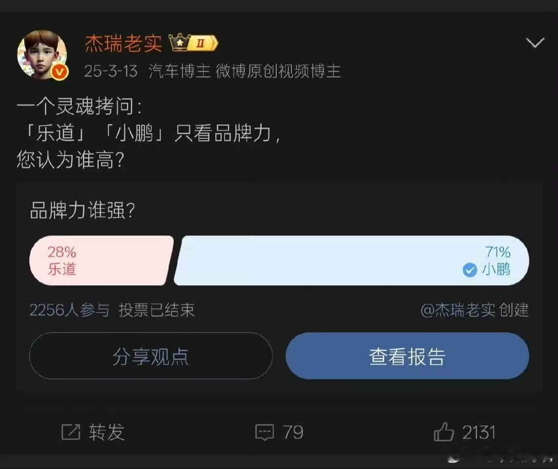 乐道汽车蔚来汽车这个投票有点儿意思还是上条微博说的时间就是乐道最好的朋友
