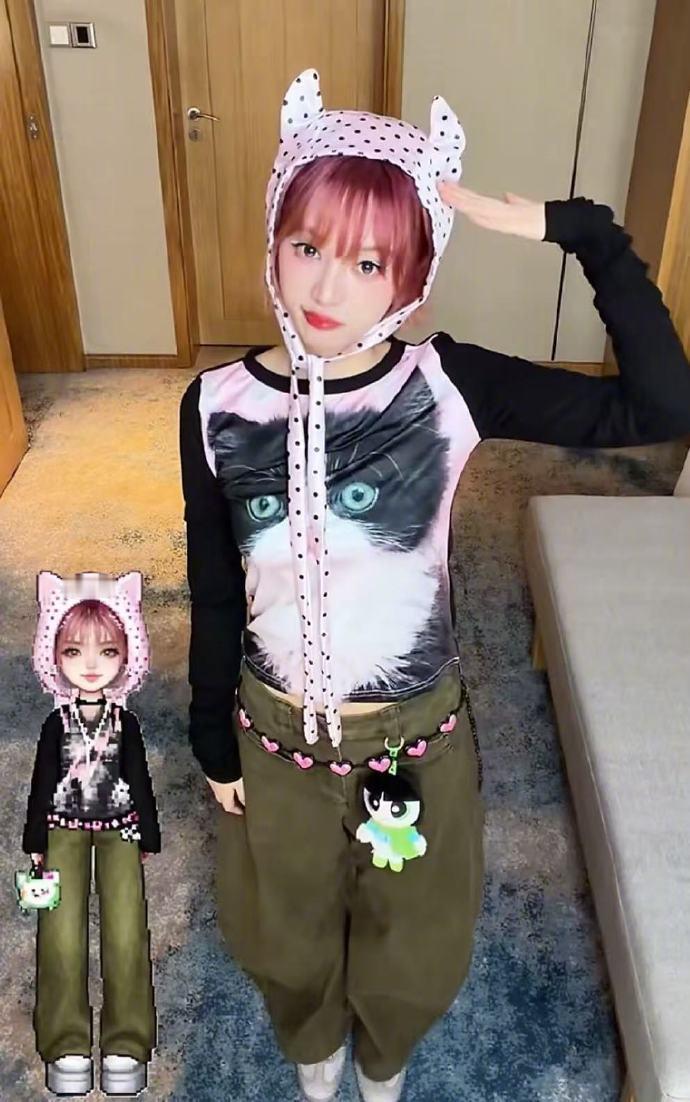 黄灿灿一公造型甜妹标配非报童帽莫属，黄灿灿驾驭得恰到好处。乘风2026