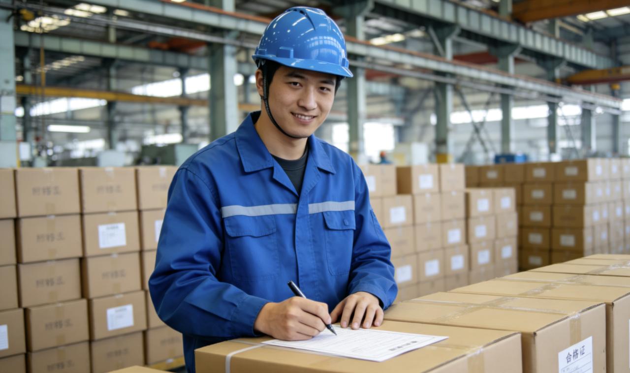 车间新来的质检员小赵，工作格外认真。第一批产品下线，他抽检了二十件，全部合格，