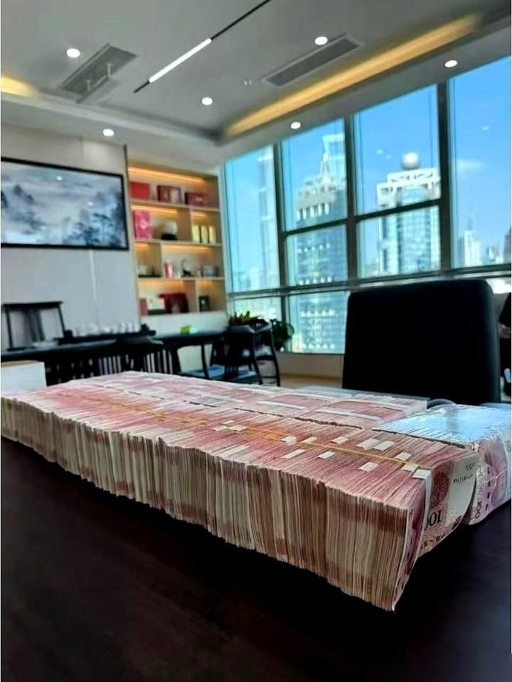 手机嗡的一声，屏幕亮了。一条银行短信，账户入账：80,000,000.00元。