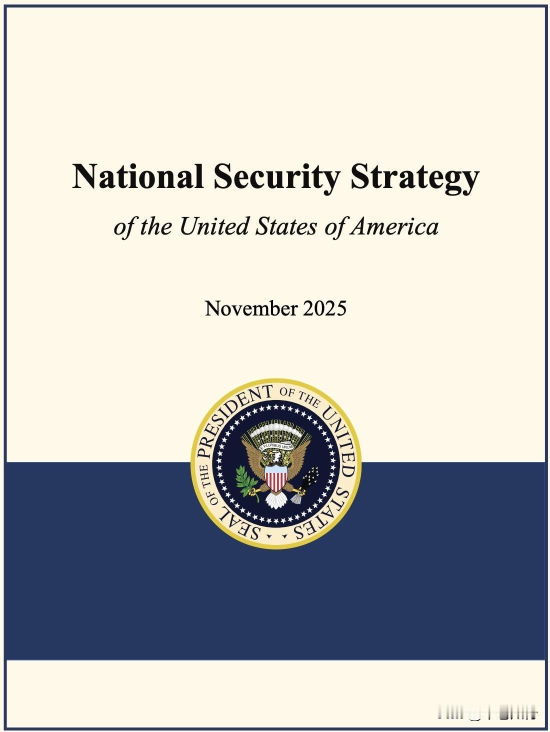 【川普新国安战略首提“阻止夺台”，保护费的账单到了】川普刚给国会交了份作业，