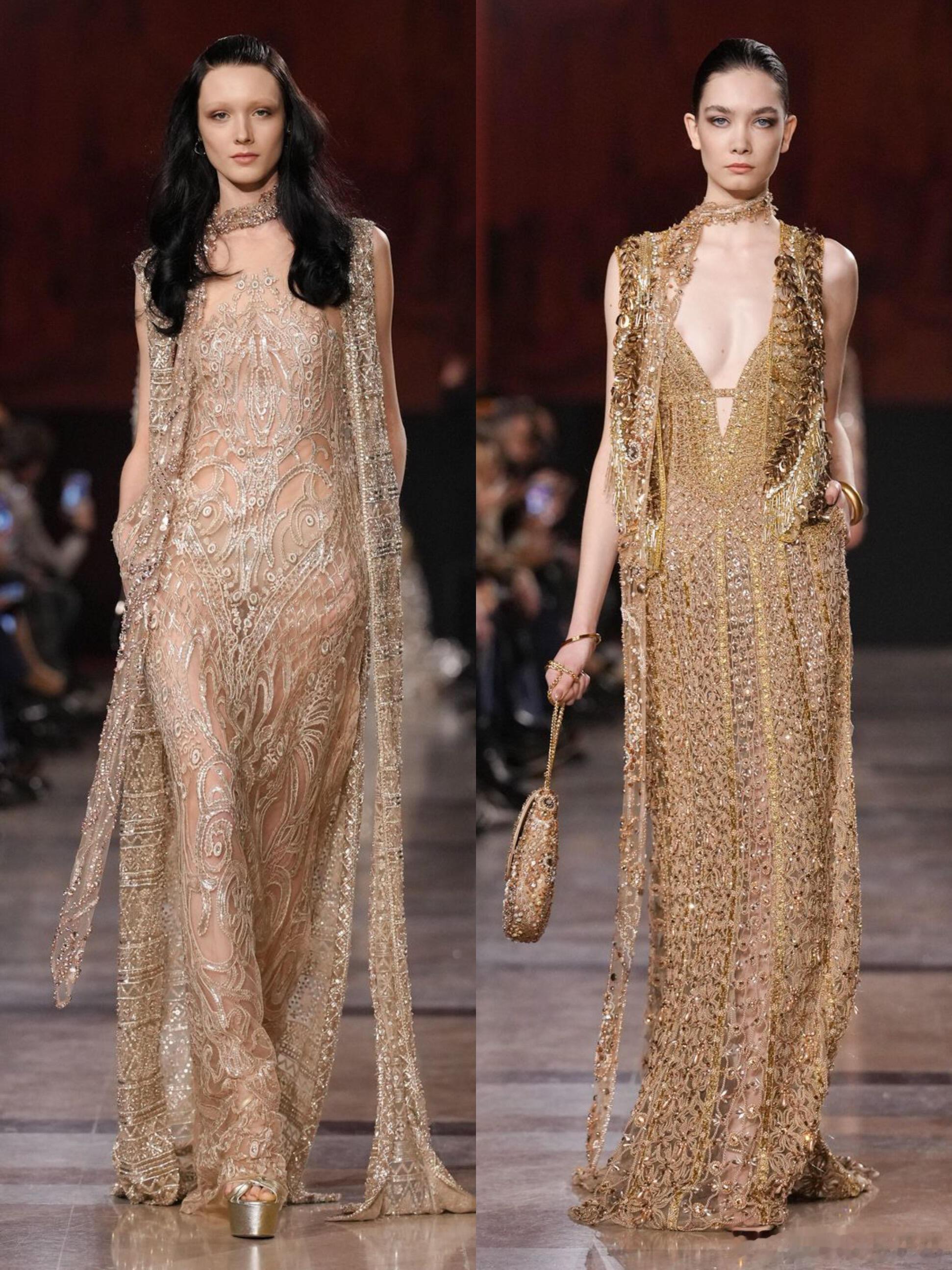 ElieSaab2026春夏高定🦋有几件还行整体没太多惊喜大秀直击巴黎高