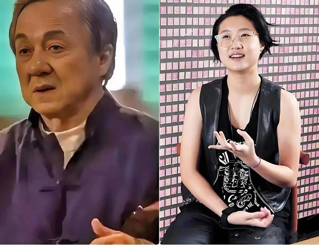 成龙女儿吴卓林在十几平米的工作室直播时随口一句“他最近常看我做的海报”，弹幕瞬间