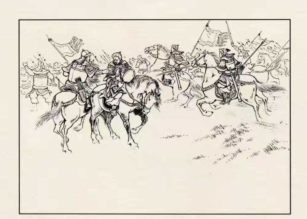 三国演义连环画：这员大将是谁？竟然被吕布一戟砍断手腕！演义中用长兵器刺斩敌手腕的