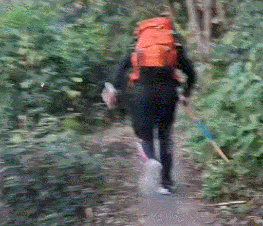 细思极恐，广东，一男子在网上认识了一个徒步搭子，之前男子已经跟此人爬过了两三次山