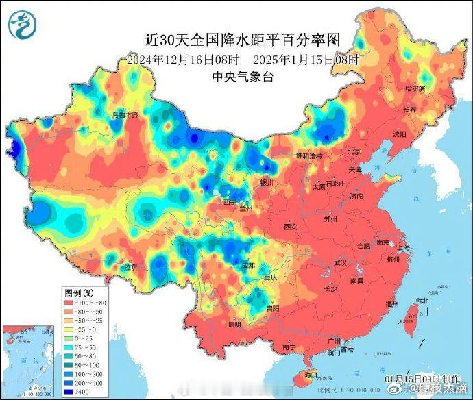 【南方多地近1个月滴雨未落】南方多地旱情持续发展1月16日，冷空气影响接