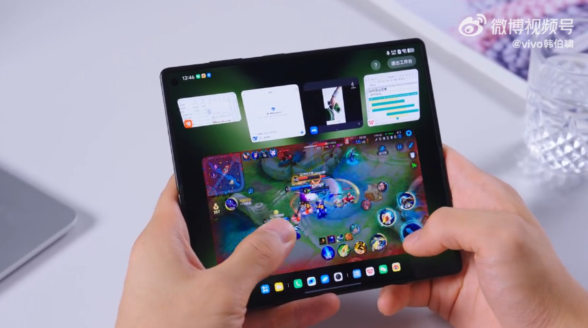 vivoXFold5五个应用同屏并行，一心五用厉害啊​​​