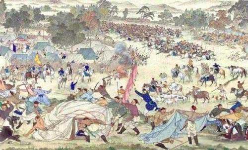 1731年，2万八旗精锐在和通泊遭遇蒙古骑兵围歼，包括岱豪、定寿、素图在内的14