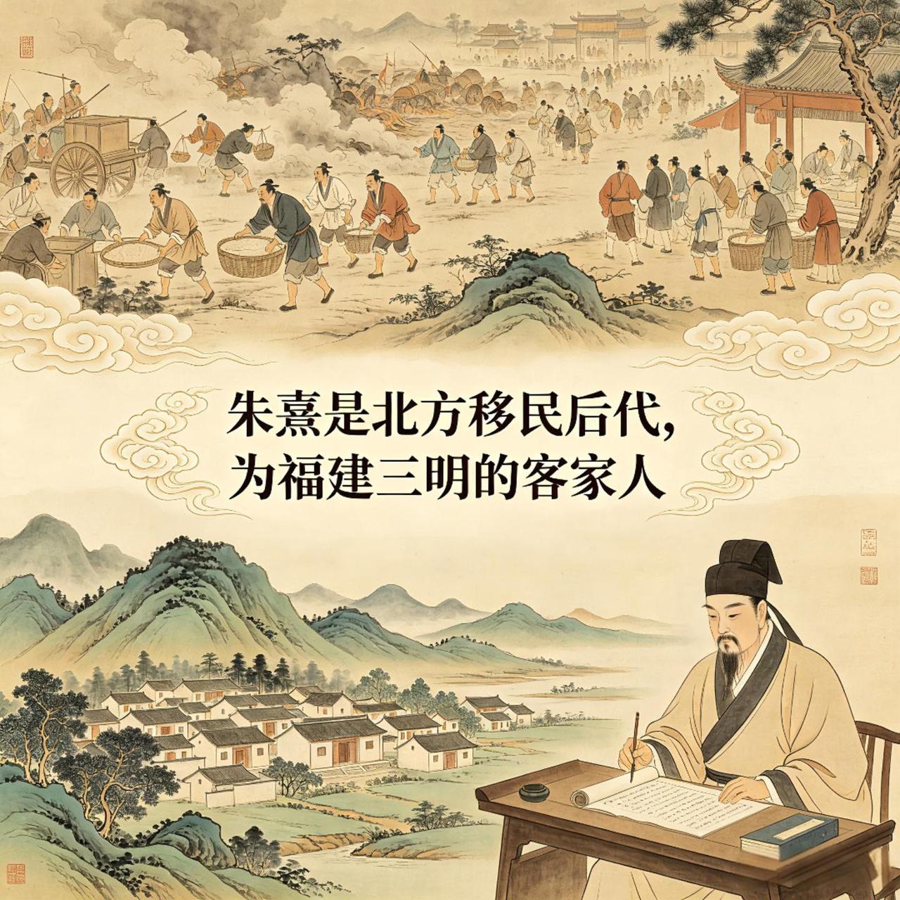 南宋福建三明的朱熹，是不是客家人？会不会客家话呢？其实，朱熹算是道地的客家人，