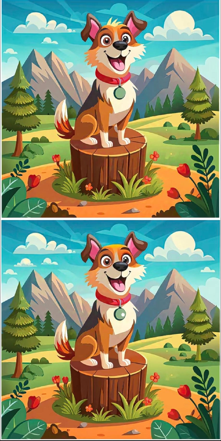 就这两张图！说有区别我真不信！你要是能10秒找出不同，我叫你火眼金睛！