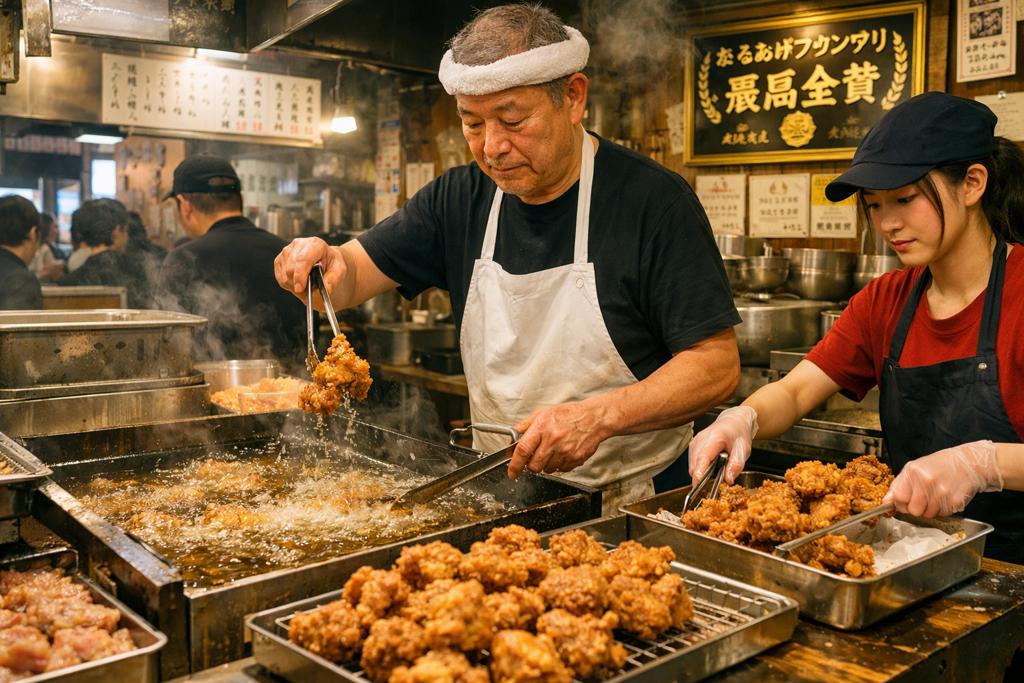 一盆66年老油炸鸡在大赛获金奖，你敢尝味吗？某本静冈县一家拥有66年历史的炸