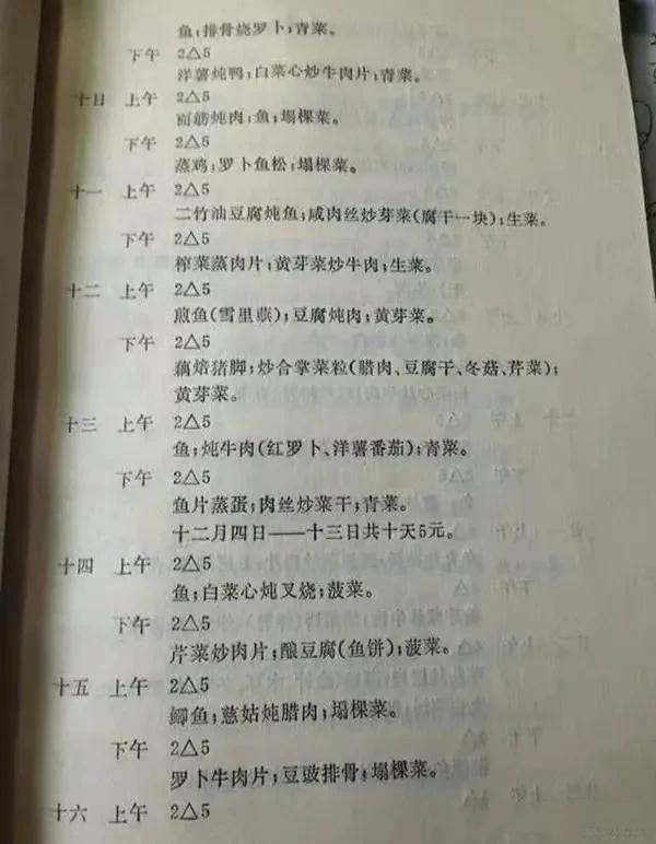 鲁迅夫妇刚到上海，不开伙，吃了六七个月外卖，从沪上某大饭店定做的。从菜谱内容看