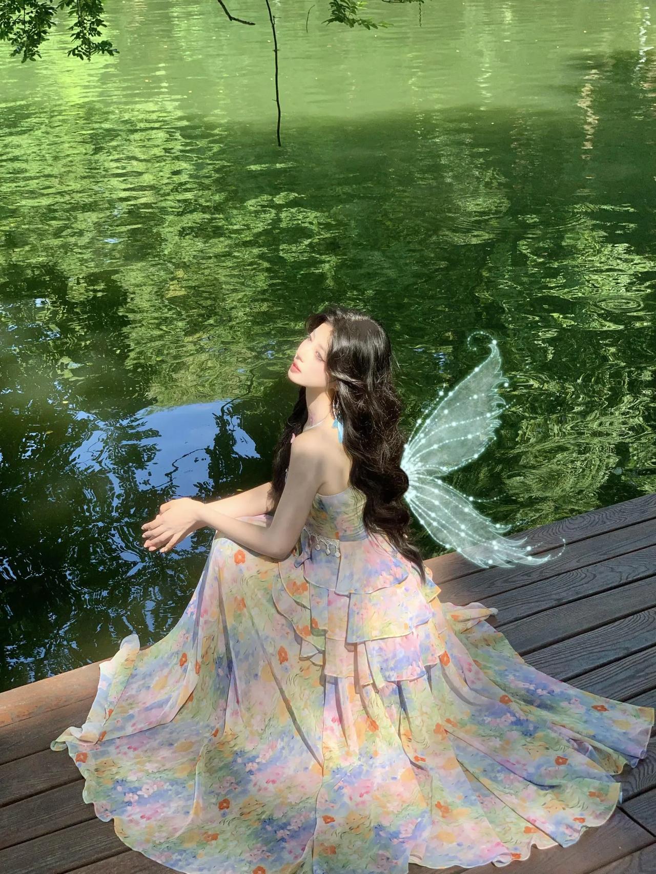 插上梦想的翅膀飞向自由的天堂天使般仙女