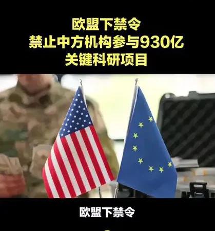 欧盟这波操作，真是又蠢又短视！历史又要重演了欧盟正式官宣：禁止中国参与总预