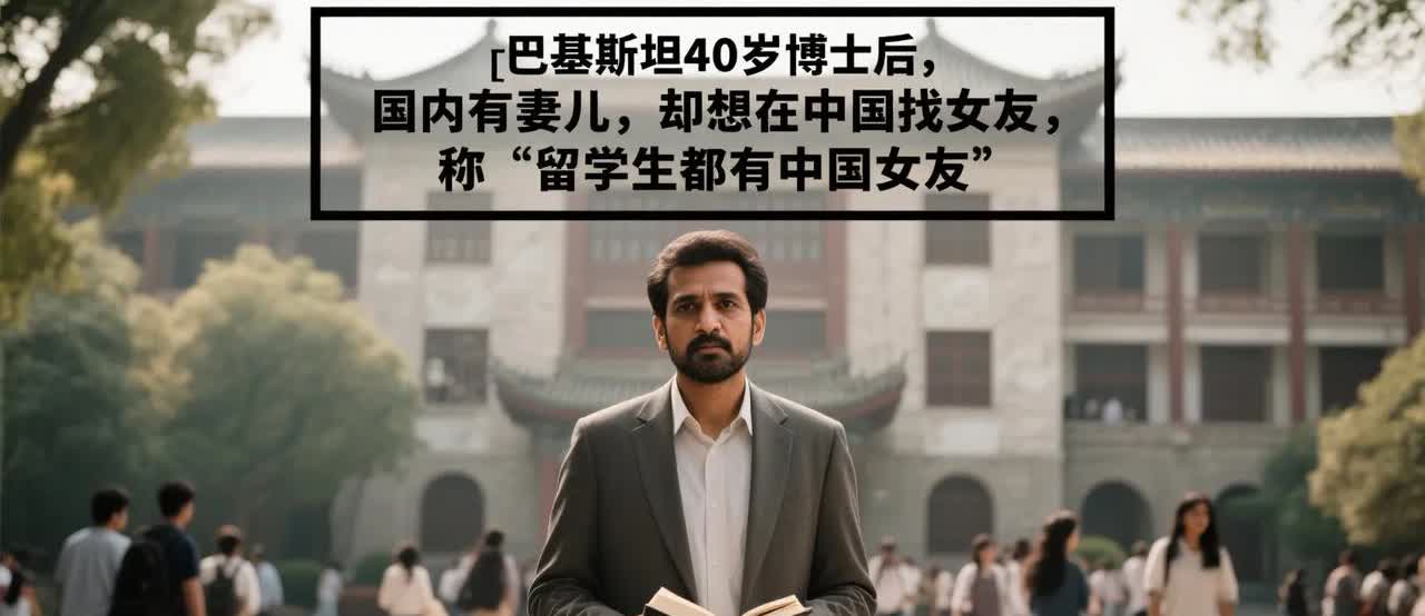 巴基斯坦40岁博士后，国内有妻儿，却想在中国找女友，称“留学生都有中国女友”。他