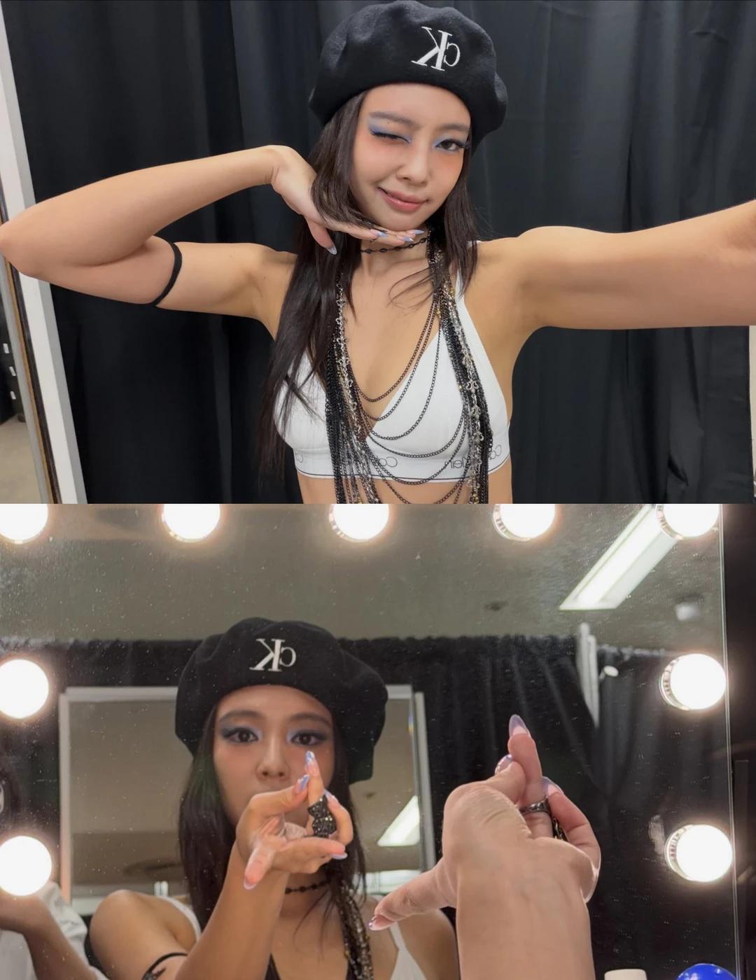 Jennieins更新❗️牛仔妮jenniejennie穿搭审美积累