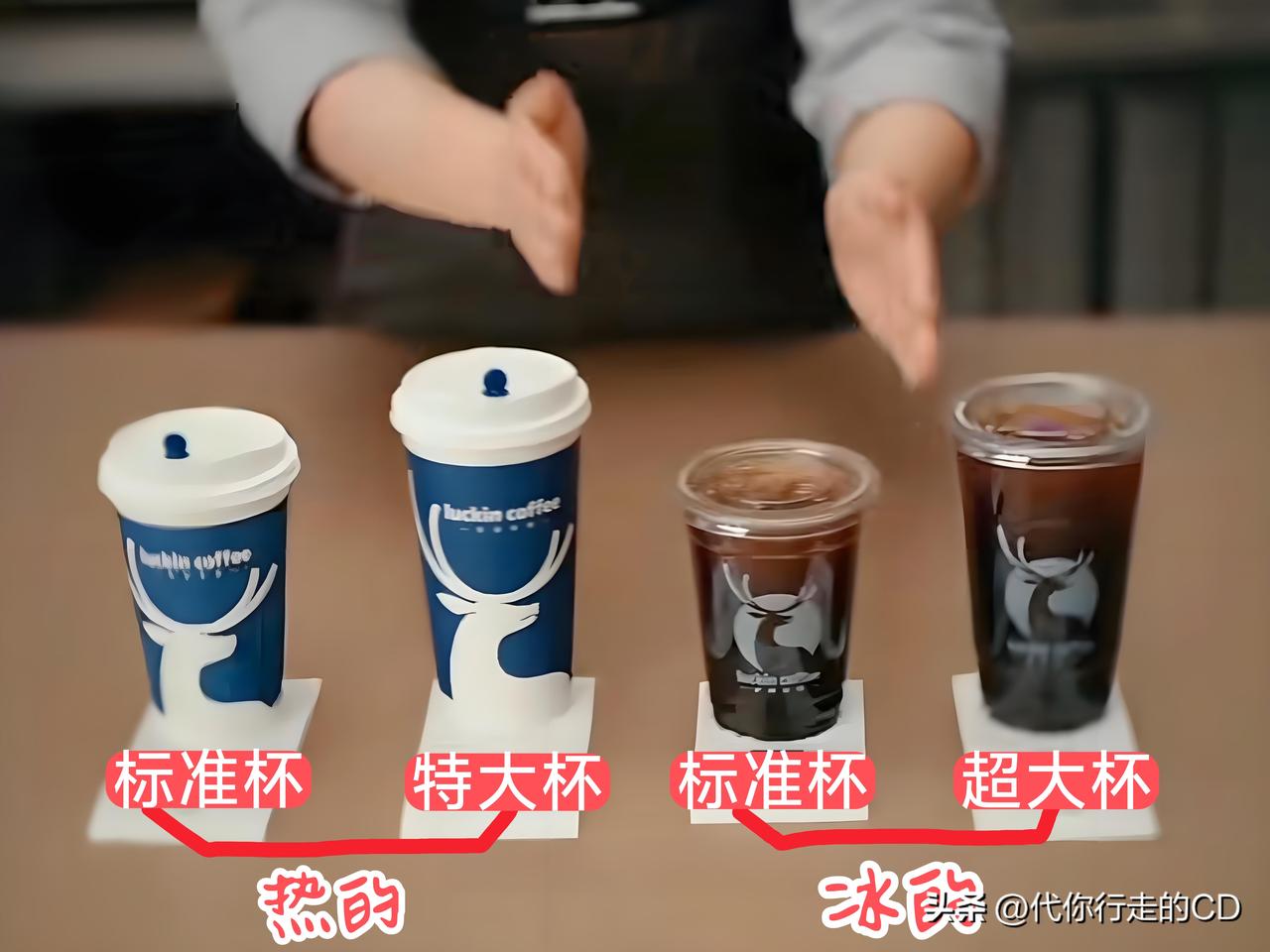 标准杯，特大杯，超大杯。瑞幸咖啡多年来带给的困惑，如今算是彻底搞明白了。