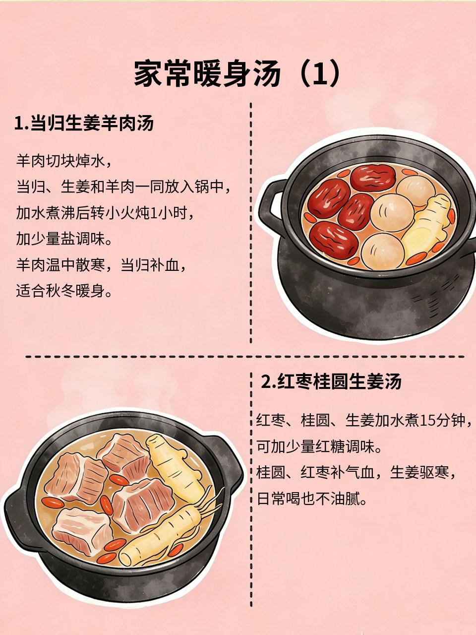 手脚冰凉救星！4种暖身汤，从里暖到脚很多人尤其是女生，常年手脚冰凉，哪怕穿再多