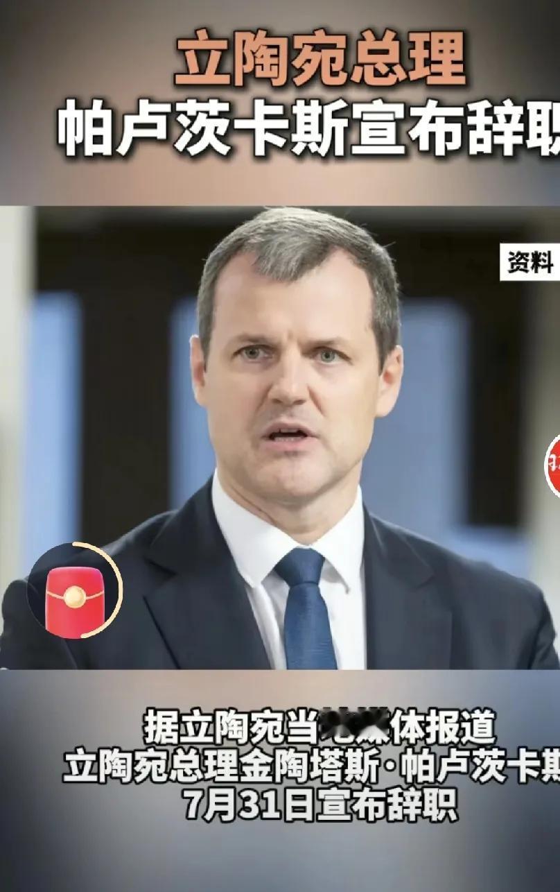 据立陶宛当地媒体报道，立陶宛总理在7月31日宣布辞职，在职期间先是得罪我们从而导
