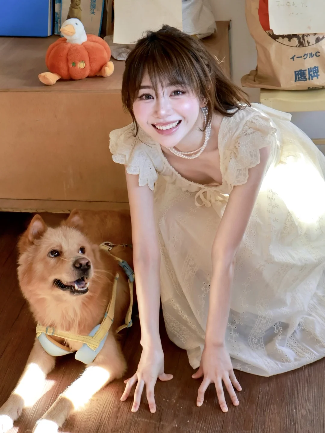 “我和小土松在一起的夏天!”🐕